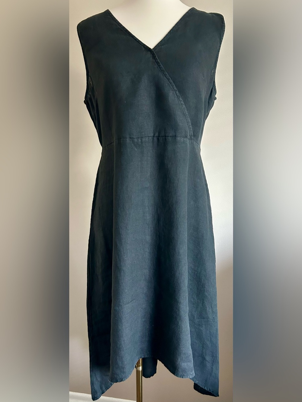 Terzo Millennio Italian Linen Sleeveless Midi Dress